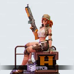 Metal Slug Girl 3D Model