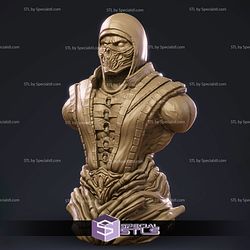 Mortal Kombat Scorpion Bust STL Files