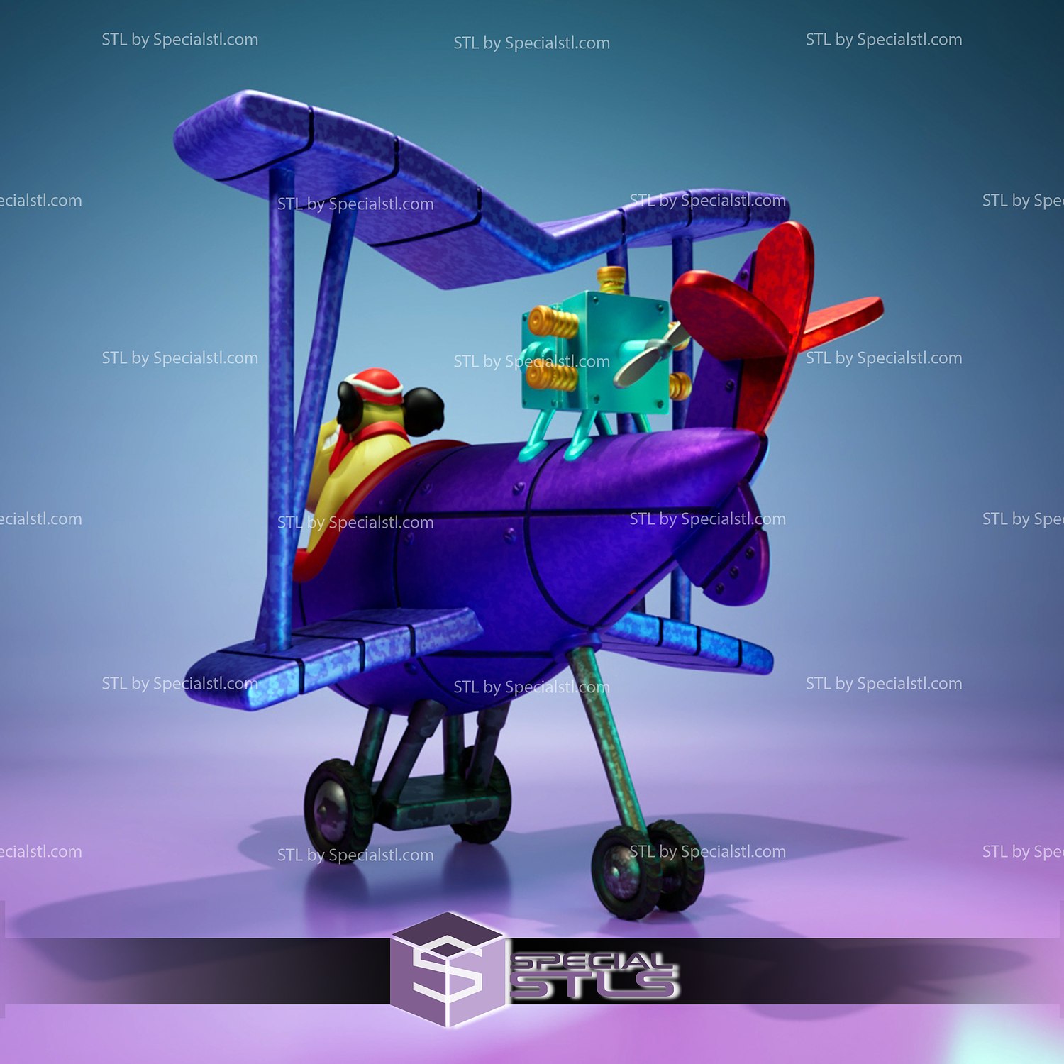 Muttley Airplane STL Files