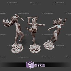 Psylocke 3D Model Standing Pose v4