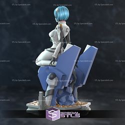 Rei Ayanami STL files Sitting Pose