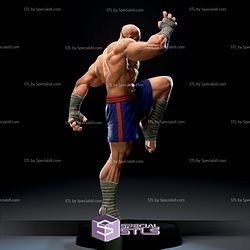 Sagat STL Files Action Pose from Street Fighter