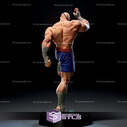 Sagat STL Files Action Pose from Street Fighter