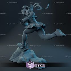 Sakura Kasugano STL Files Action Pose from Street Fighter