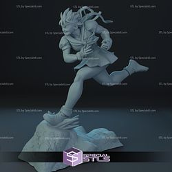 Sakura Kasugano STL Files Action Pose from Street Fighter