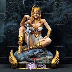 Shera 3D STL files from Masters of the Universe Sitting Pose