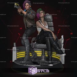 V and Judy STL files from Cyberbunk 2077