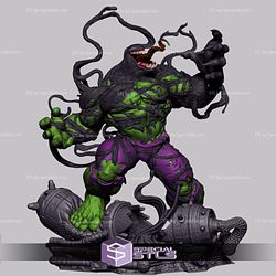 Venomized Hulk 3D Model Action Pose V4