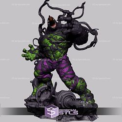 Venomized Hulk 3D Model Action Pose V4