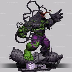 Venomized Hulk 3D Model Action Pose V4