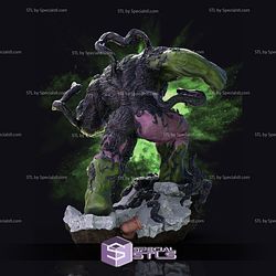 Venomized Hulk STL Files Action Pose V3