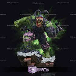 Venomized Hulk STL Files Action Pose V3