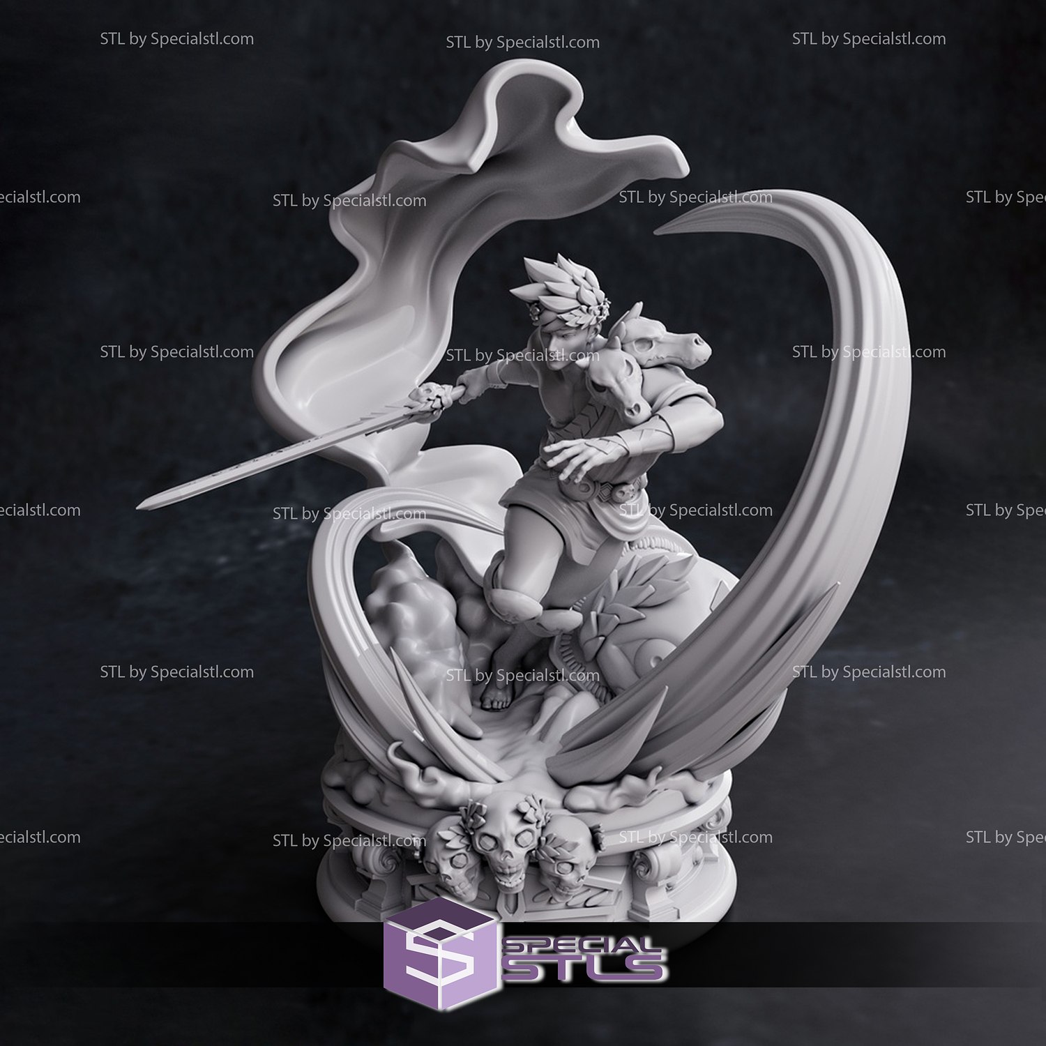 Zagreus STL files Action Pose from Hades the Video Game