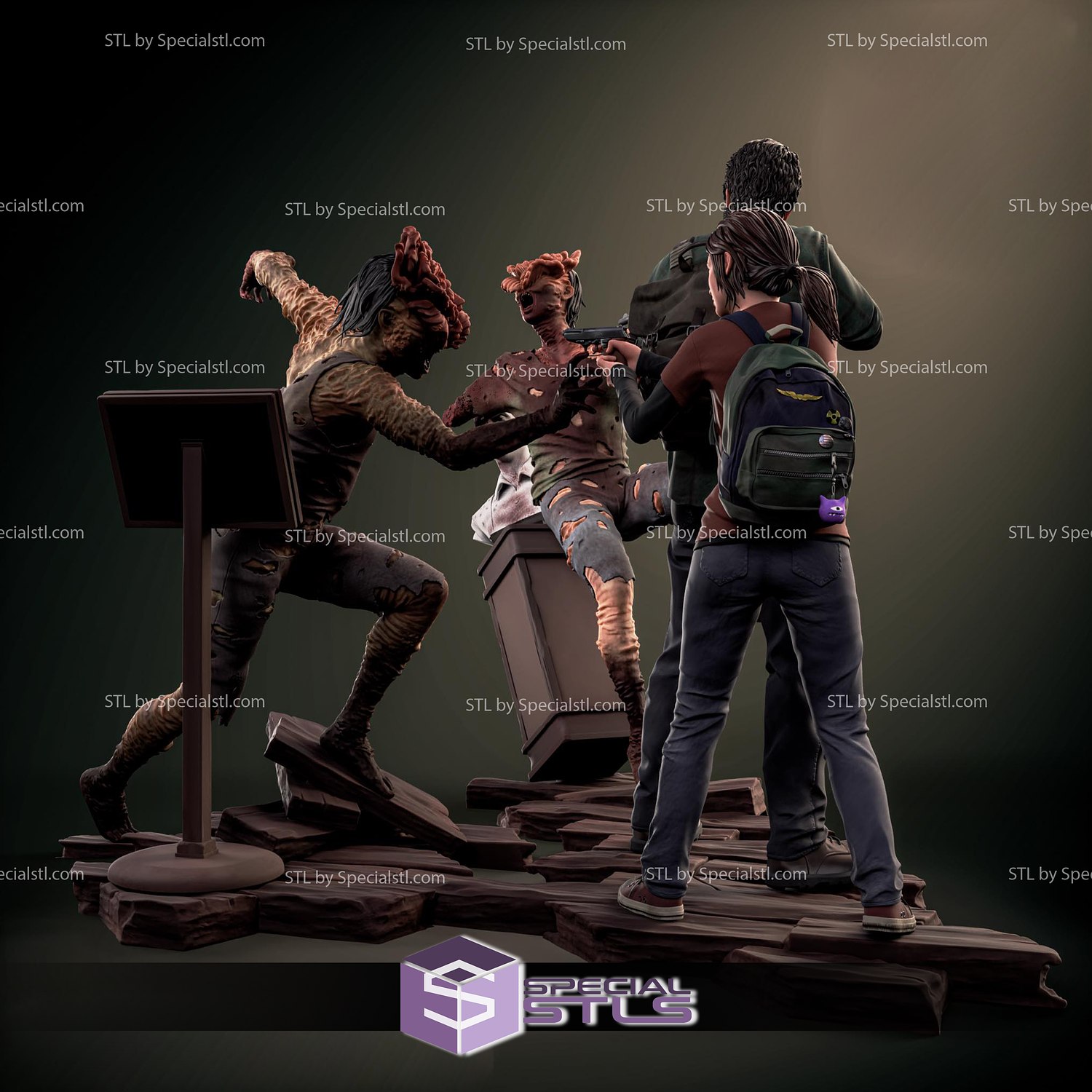 The Last Of Us The Video Game Diorama 3D Model