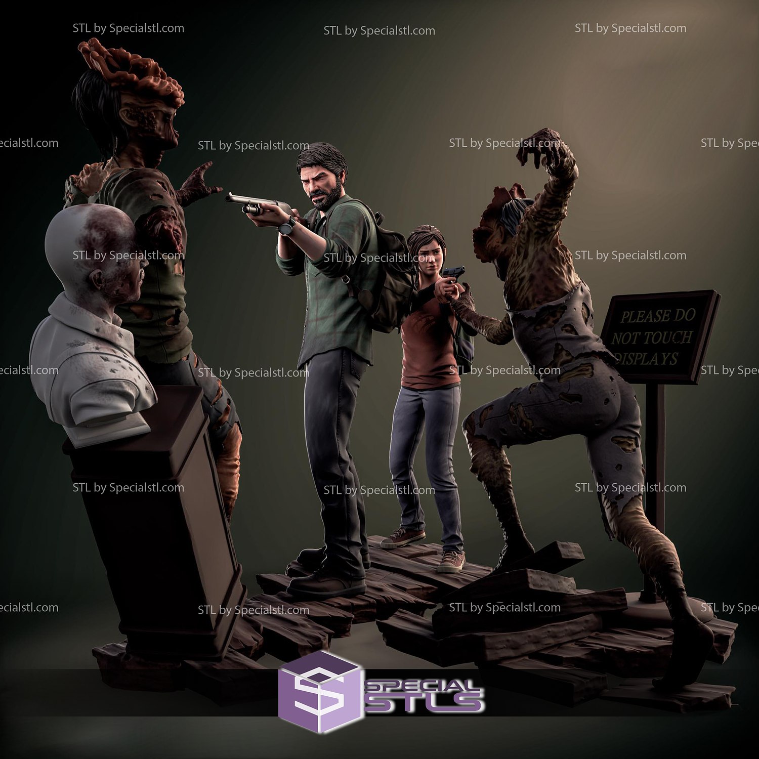 The Last Of Us The Video Game Diorama 3D Model