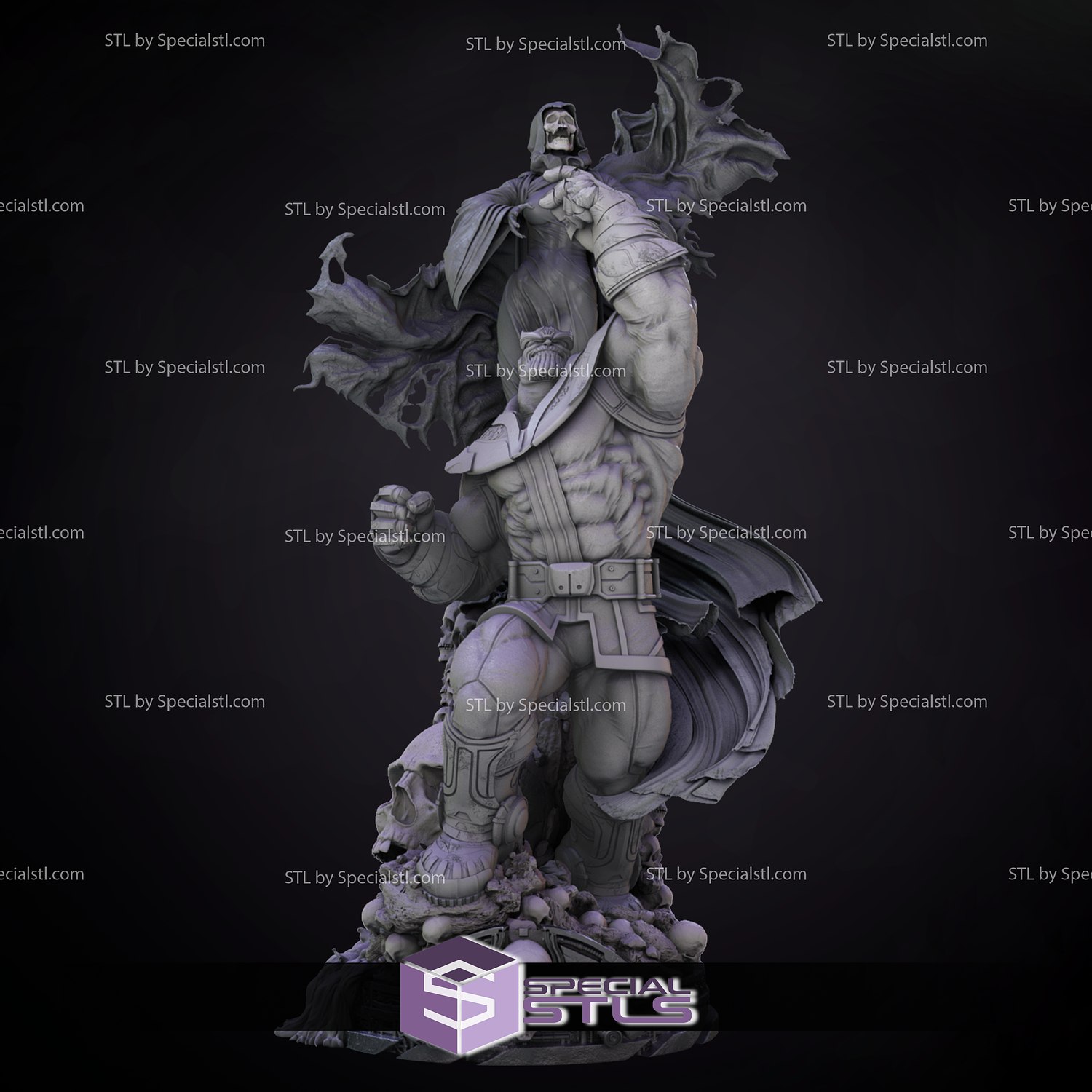 Thanos and Lady Death 3D Model Diorama