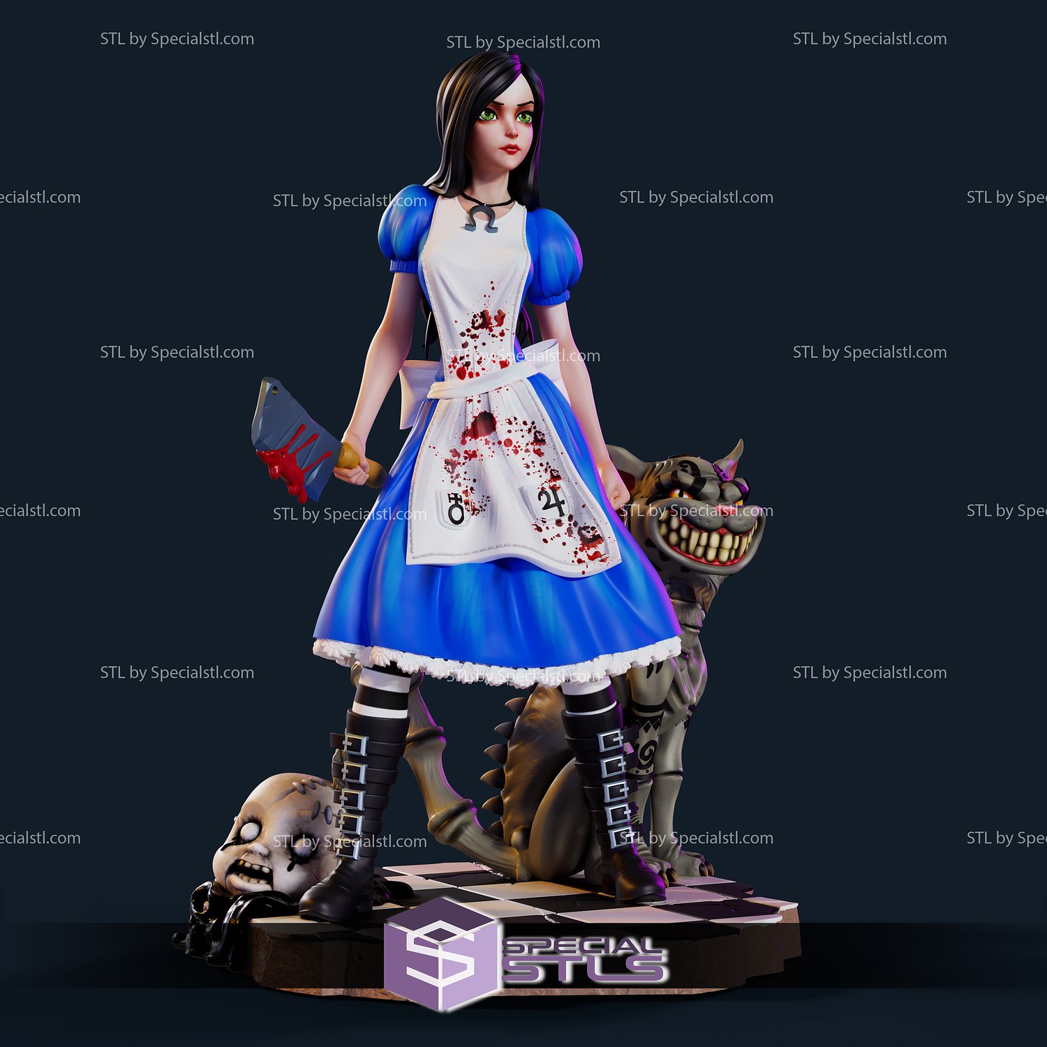 Alice Madness Returns Figure 3D Print Model 3D Printing Model