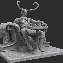 Loki and the Chess Board from Marvel