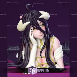 Albedo Laying Pose STL Files from Overlord 3D Printable
