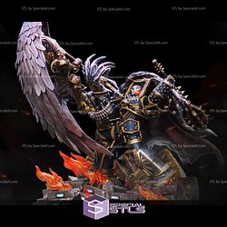 Angel vs Tank or Sanguinius vs Horus Warhammer 40K STL Files Miniature