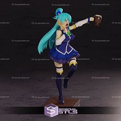 Aqua STL Files Drunk from Konosuba 3D Printable