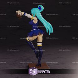 Aqua STL Files Drunk from Konosuba 3D Printable