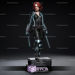 Black Widow 3D Printable STL Files Standing V3