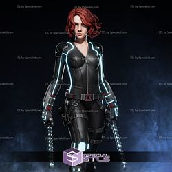 Black Widow 3D Printable STL Files Standing V3