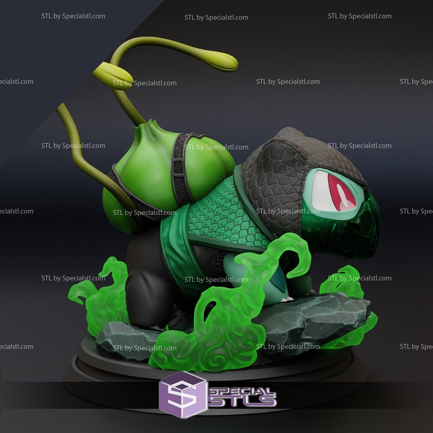 Bulbasaur Reptile STL Files 3D Printable Fanart