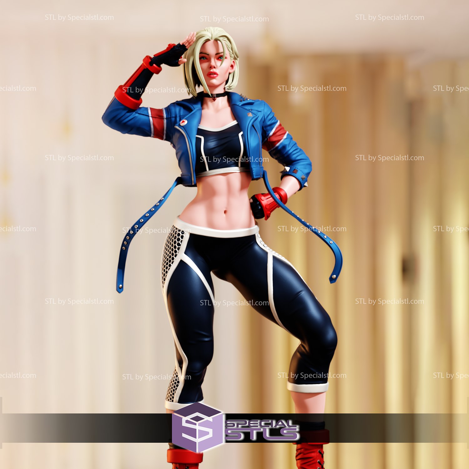 Cammy Lutador de rua 3D model 3D printable