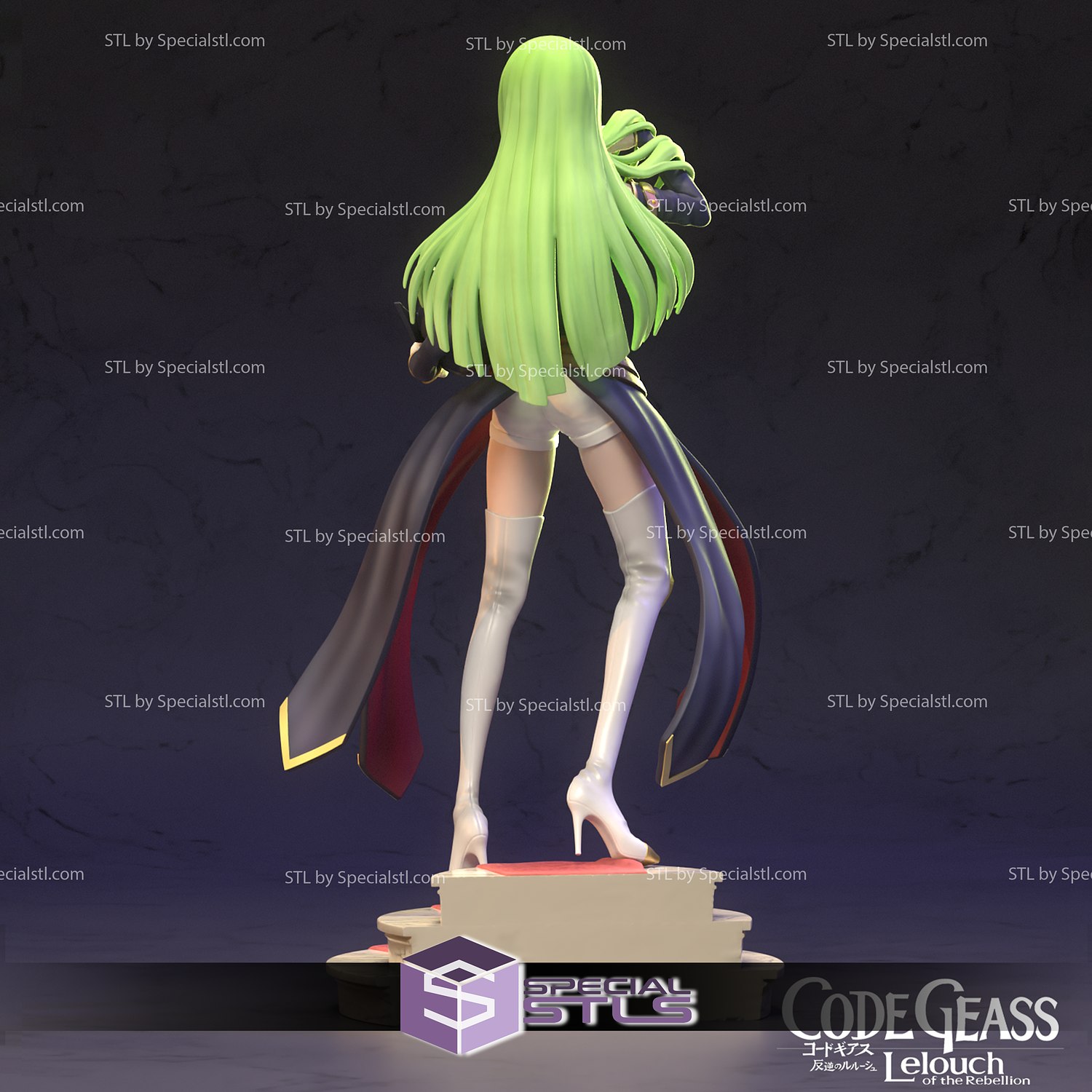 3D file Lelouch and C.C - Code Geass Anime Figurine STL for 3D Printing  🧑‍💻・3D printable model to download・Cults