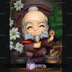 Chibi Uncle Iroh STL Files from Avatar Cartoon 3D Printable