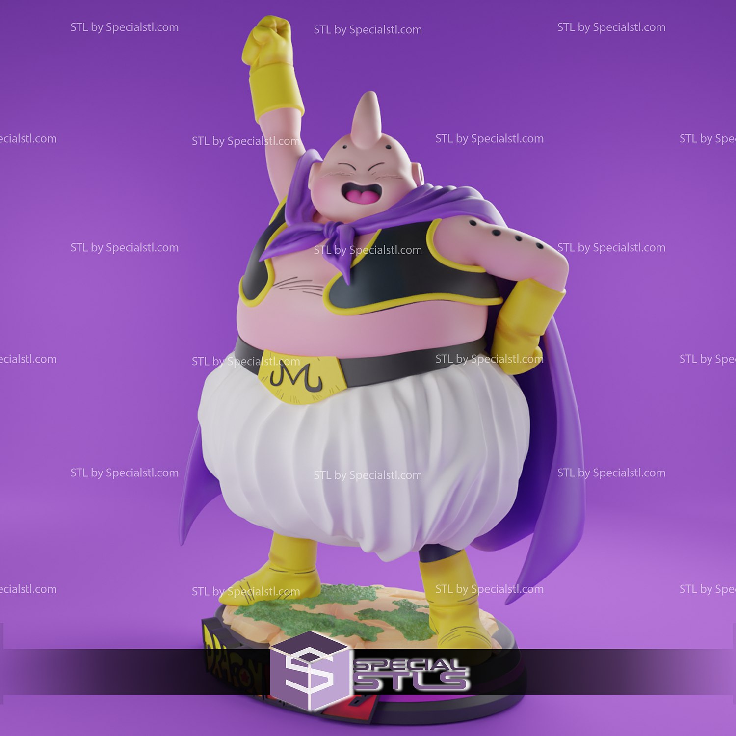 Fat Buu STL Files Standing from Dragonball 3D Printable | SpecialSTL