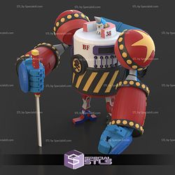 General Franky STL Files from One Piece 3D Printable