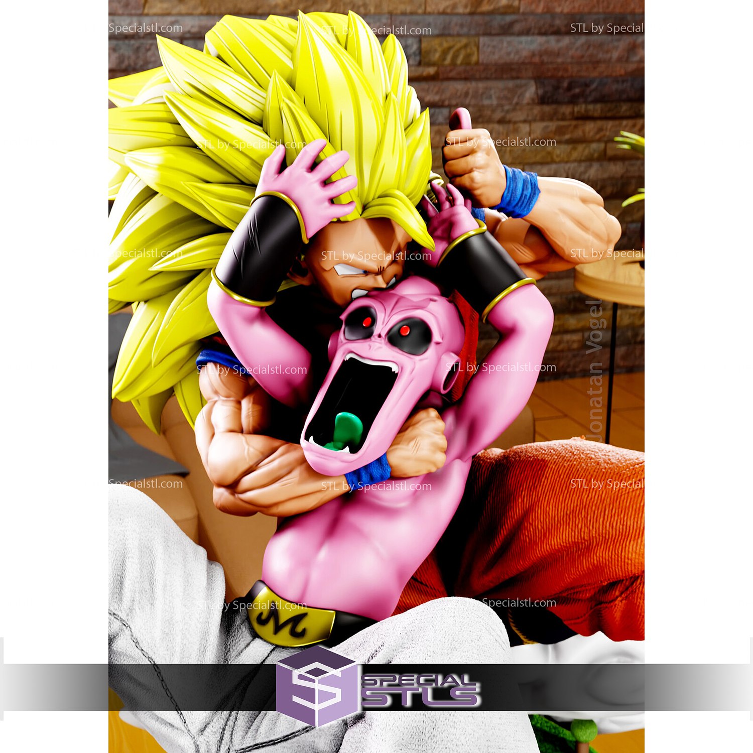 STL file Majin Buu from Dragon Ball Z 🐉・3D printer model to