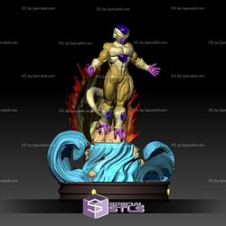 Golden Frieza STL Files V2 from Dragon Ball 3D Printable