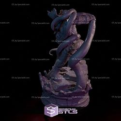 Hellboy STL Files Fighting with Tentacle 3D Printable