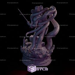 Hellboy STL Files Fighting with Tentacle 3D Printable
