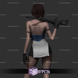 Jill Valentine STL Files Standing V7 From Resident Evil 3D Printable