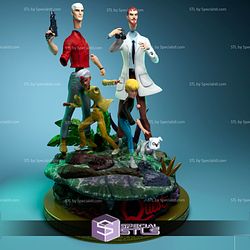 Jonny Quest 3D Printable STL Files Diorama