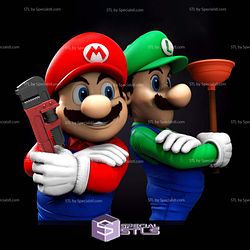 Mario and Luigi Brother STL Files