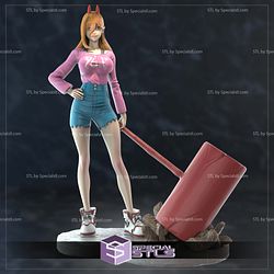 Power STL Files Pink Shirt from Chainsaw Man 3D Model
