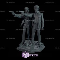 Pulp Fiction STL Files Diorama 3D Printable