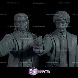 Pulp Fiction STL Files Diorama 3D Printable