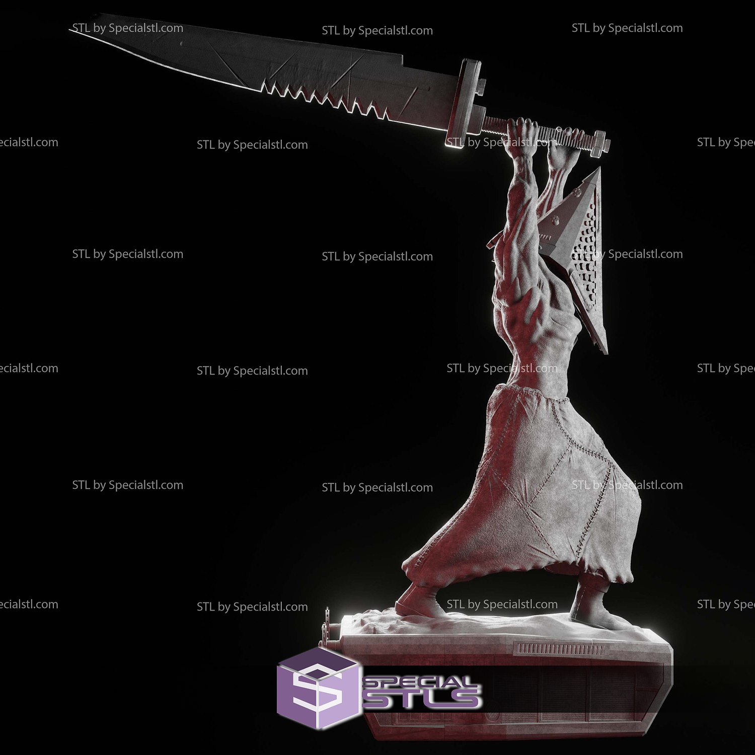 Pyramid Head 3D Printing Figurine | Assembly