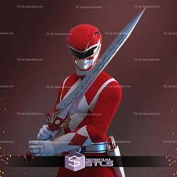Red Ranger STL Files from Mighty Morphin Power Rangers 3D Printable