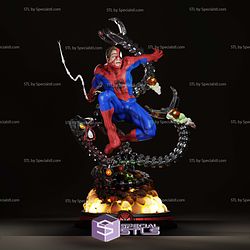 Spiderman in Action STL Files Diorama V2