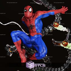 Spiderman in Action STL Files Diorama V2