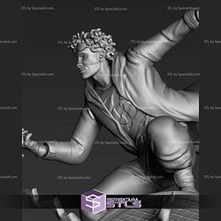 Static Shock STL Files V2 Action Pose from DC