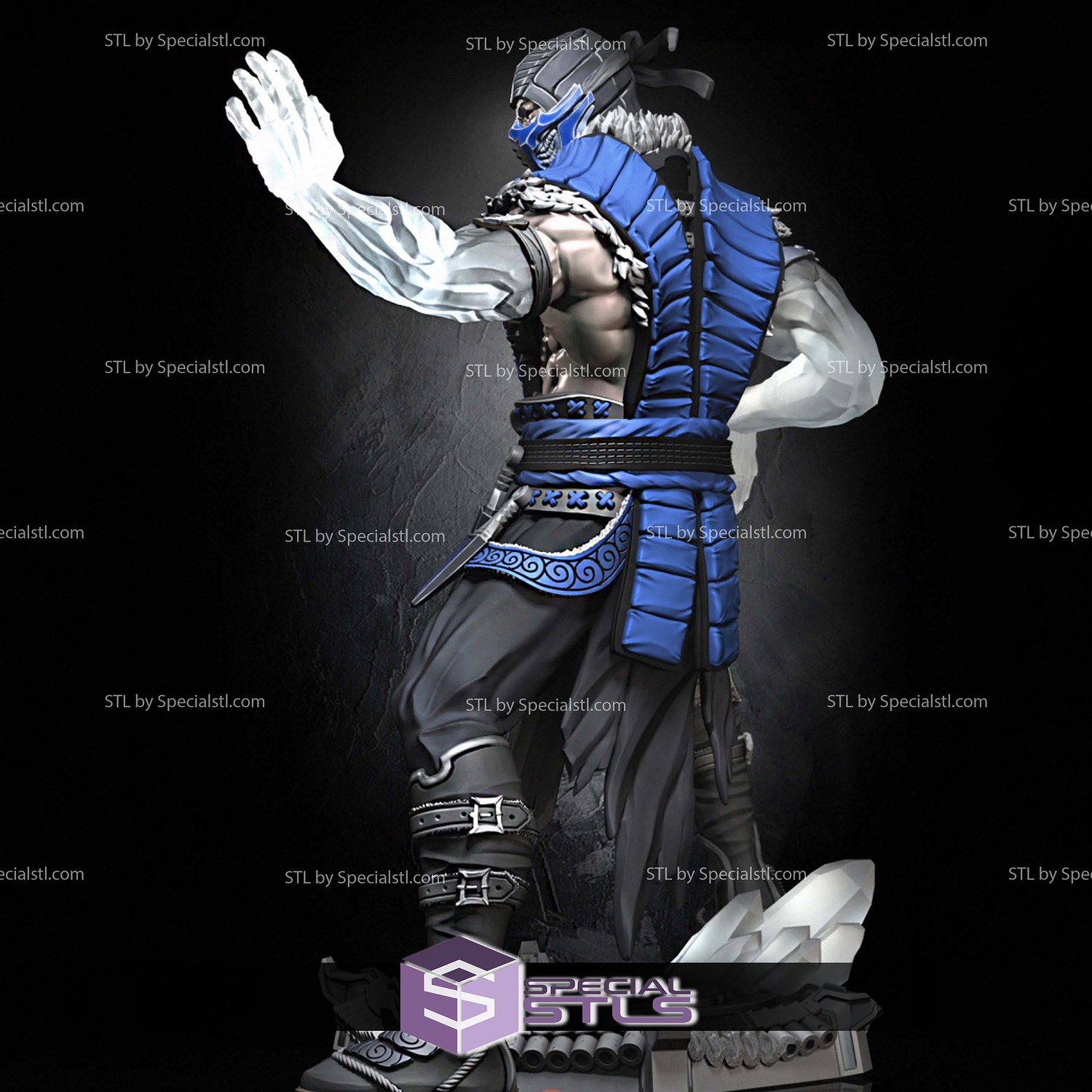 OBJ file Subzero Mortal Kombat Mortal Kombat fatality collectable